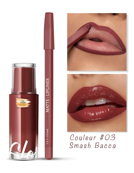Combo Smash Bacca – Gloss & crayon rouge rosé WonderLIPS