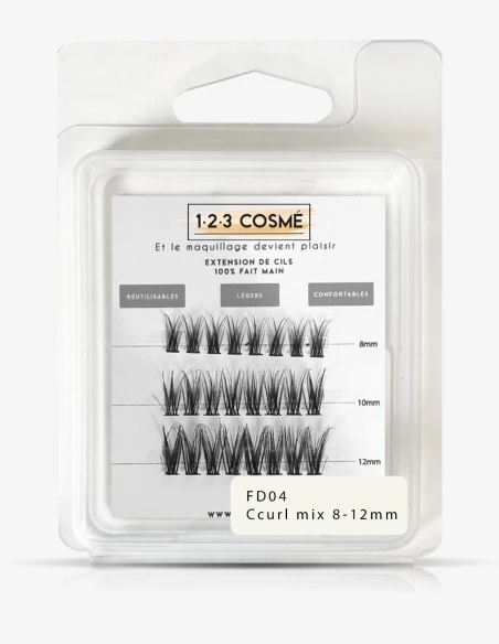 Extensions de cils fait main – Léger et réutilisable - 123 Cosmé