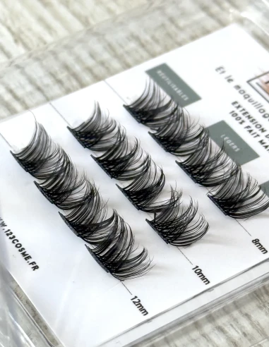 Extensions de cils 8 - 10 - 12 mm - faux cils - 123 Cosmé