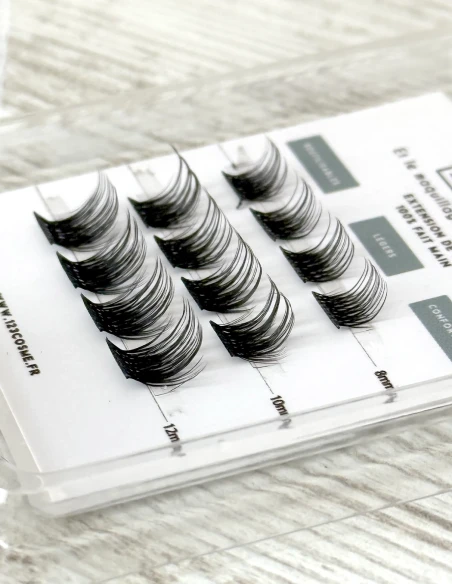 Extensions de cils FD20 D curl 8 - 10 - 12 mm - faux cils cat eyes