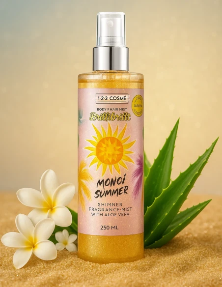 Brume de Parfum Corporel Étincelante au Monoï