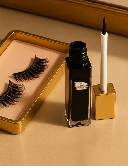 Colle à Faux Cils Noire Waterproof – Applicateur Pinceau | 123 Cosmé