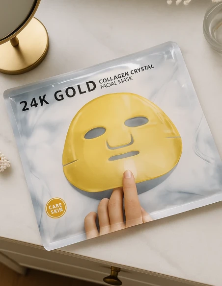 Masque visage 24K Gold Collagène – Éclat & Fermeté - 123 Cosmé