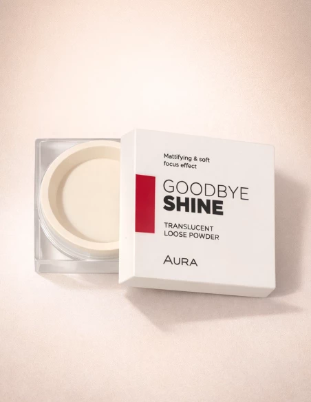 Poudre Libre Translucide AURA Goodbye Shine | Poudre Baking Matifiante