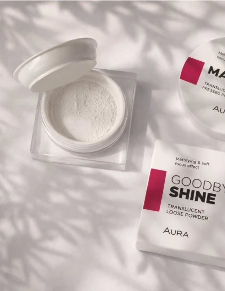Poudre Libre Translucide AURA Goodbye Shine | Poudre Baking Matifiante