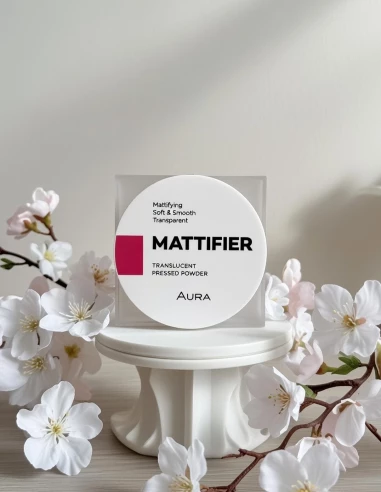Poudre Compacte Translucide Blanche | Teint Mat & Fixé