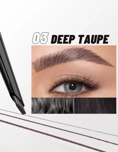 Crayon à sourcils pas cher : effet poil à poil waterproof | 6 teintes