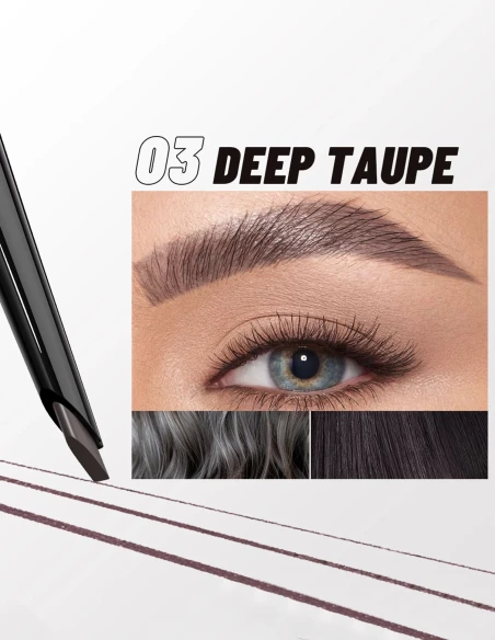 Crayon à sourcils pas cher : effet poil à poil waterproof | 6 teintes