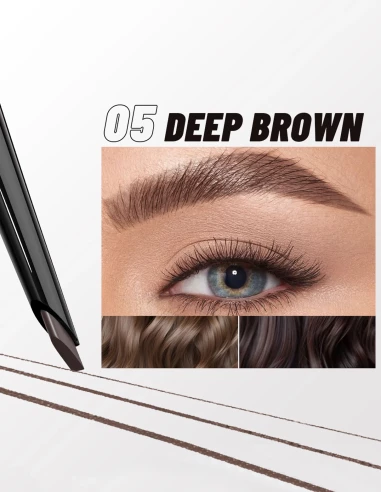 Crayon à sourcils pas cher : effet poil à poil waterproof | 6 teintes