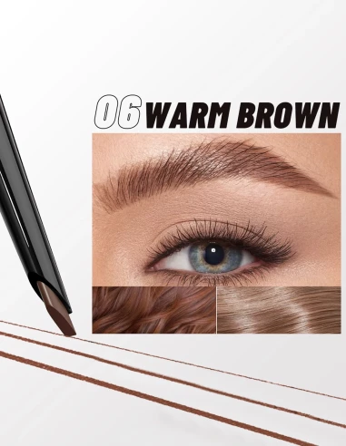 Crayon à sourcils pas cher : effet poil à poil waterproof | 6 teintes