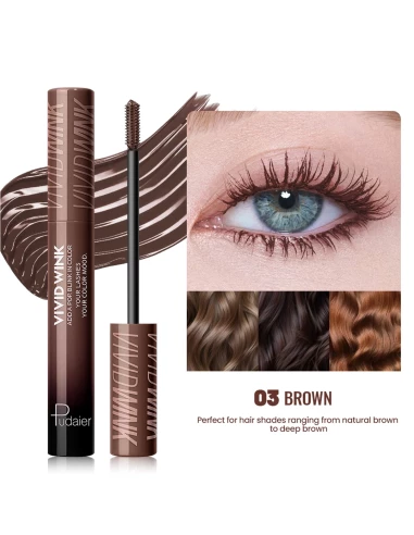 mascara marron naturel effet défini