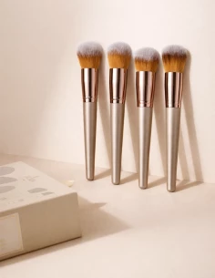 Lot 4 Pinceaux Maquillage Teint Pas Cher | Kit Complet Professionnel