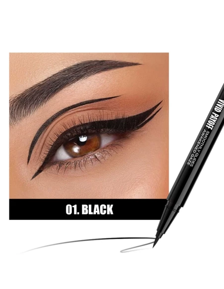 Eyeliner Feutre Waterproof Noir & Blanc | Galaxie Vivid Payoff