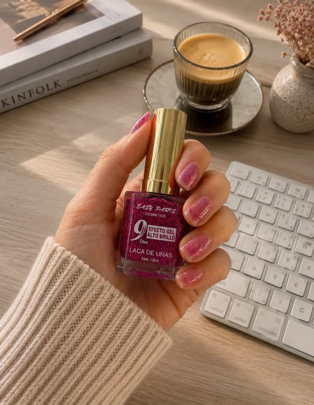 Vernis à Ongles Effet Gel Pailleté | Longue Tenue 9 Jours