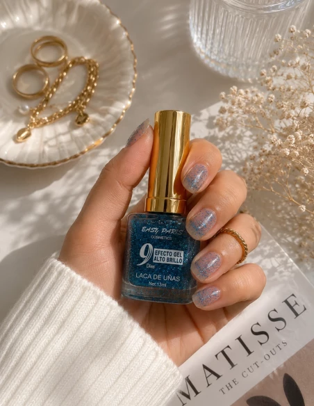 Vernis à Ongles Effet Gel Pailleté | Longue Tenue 9 Jours