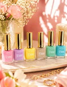 Lot de 6 Vernis à ongles Pastel Effet Gel  |Longue tenue et ultra brillant 2