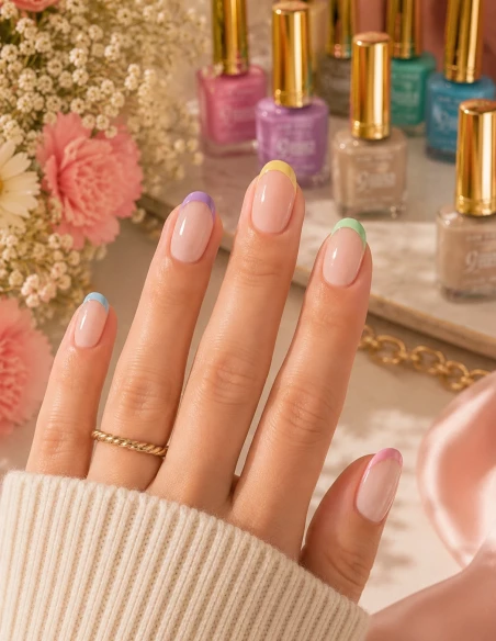 Lot de 6 Vernis à ongles Pastel Effet Gel  |Longue tenue et ultra brillant