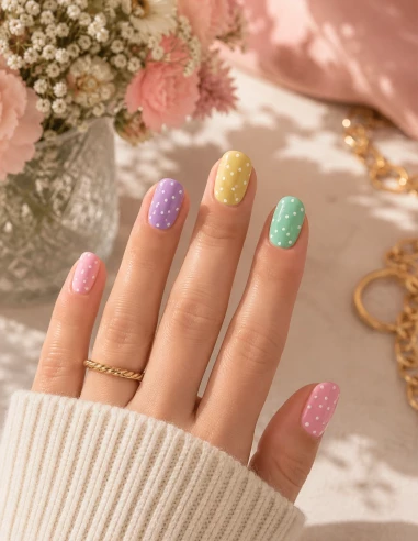 Lot de 6 Vernis à ongles Pastel Effet Gel  |Longue tenue et ultra brillant