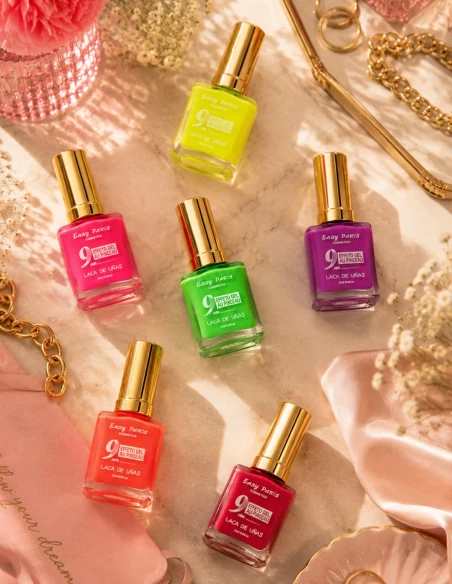 Vernis à Ongles Effet Gel Fluo Néon | Longue Tenue & Brillance