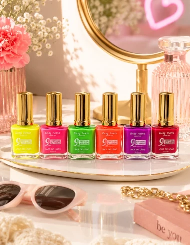 Vernis à Ongles Effet Gel Fluo Néon | Longue Tenue & Brillance