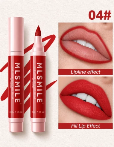 Feutre à lèvres Color Lock teinte rouge intense avec résultat sur les lèvres