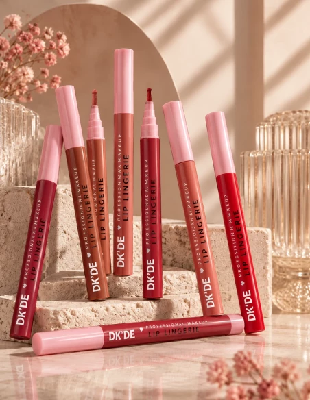 Collection Ink Crush de feutres contour à lèvres, du nude au rouge profond
