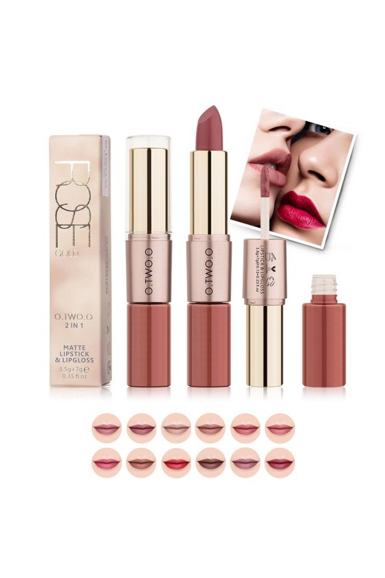 Matte Lipstick & Liquid Lipstick Rose Gold O.TWO.O