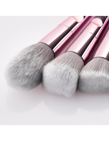 Kit Pinceau à Maquillage Rose Gold Métal