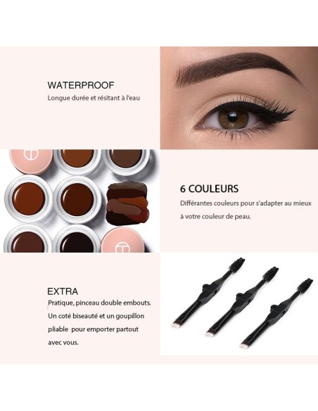 Ombres à sourcils Gel Waterproof