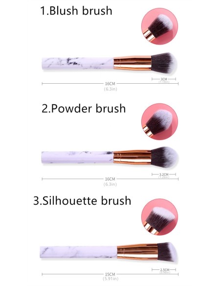 Kit de pinceaux maquillage