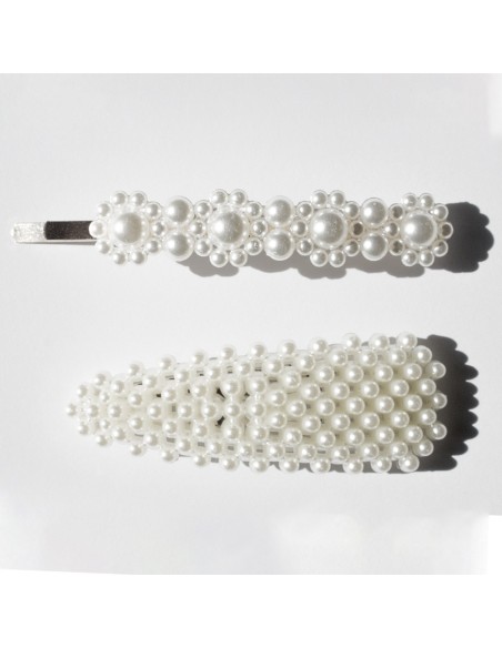 Barrettes perlées