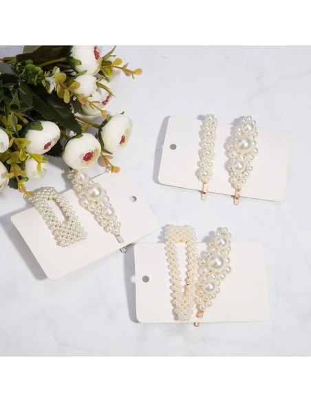 Barrettes perlées