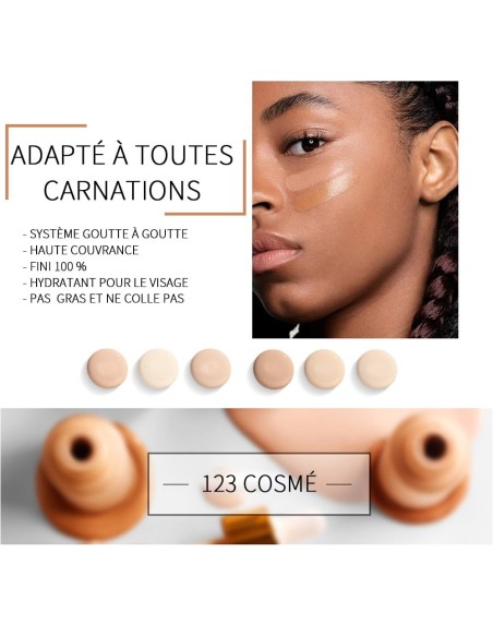 Fond de teint goutte à goutte