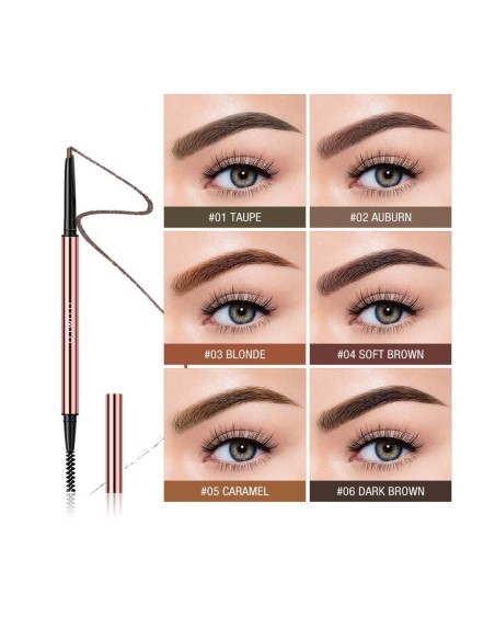 Crayon à sourcils triangulaire ultra fin | 6 couleurs | 123 Cosmé