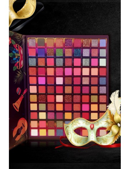 Palette Carnaval Brésilien - 99 fards à paupières de Folie - 123 Cosmé