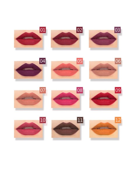 Crayon à lèvres Stéréoscopique|12 Couleurs contour lèvres |123 Cosmé