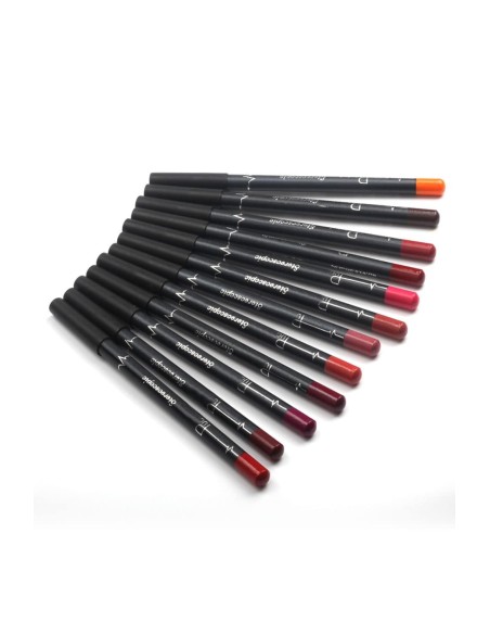 Crayon à lèvres Stéréoscopique|12 Couleurs contour lèvres |123 Cosmé