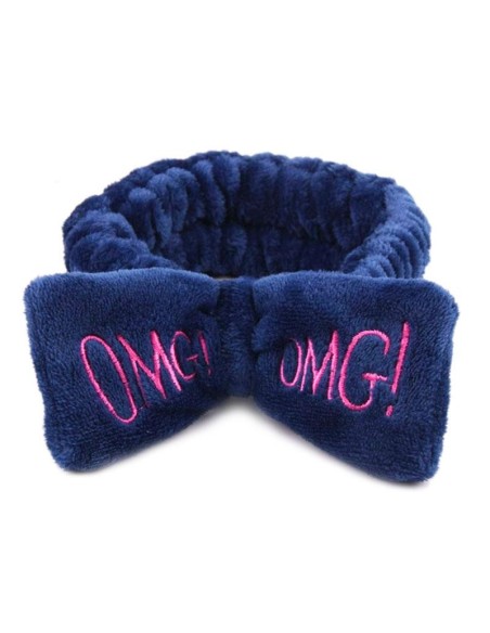 headband sponge blue navy omg