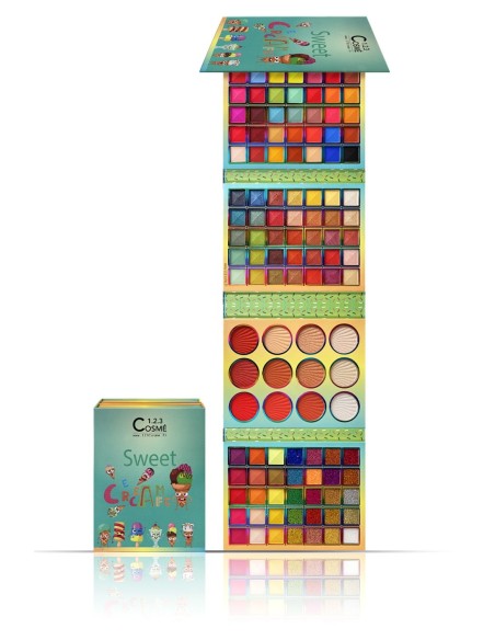 Palette maquillage pour les yeux tout en 1- 123 Cosmé