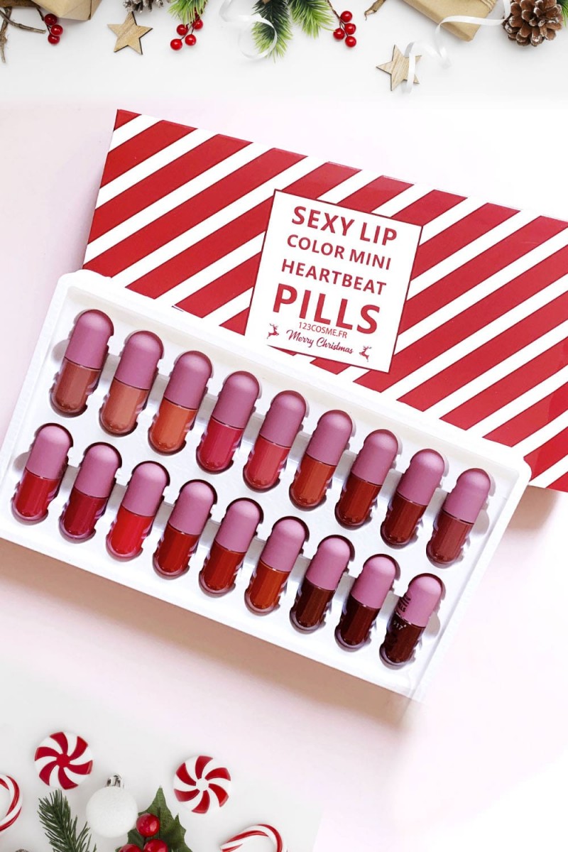 Coffret de Rouge à lèvres pour Noël - maquillage pas cher - 123 Cosmé