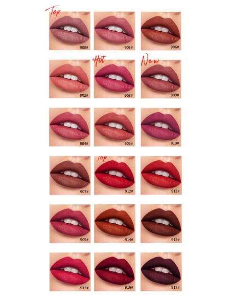 Coffret de Noël Sexy Lips - 18 Rouges à lèvres Mat -123 Cosmé