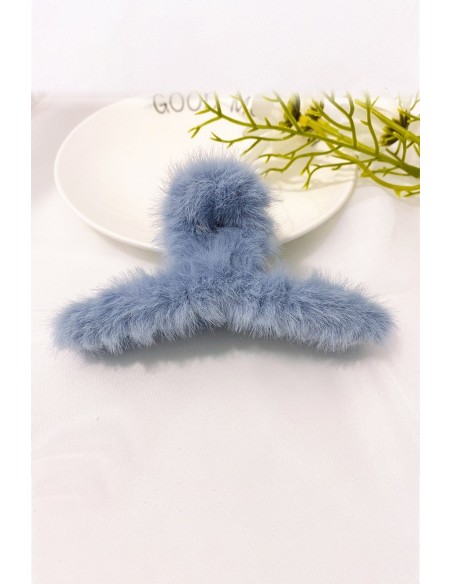 Pince à cheveux Bleu Duveteux