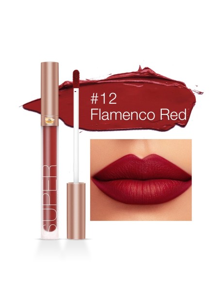 Rouge à lèvres rouge foncé Mat - maquillage pas cher - 123 Cosmé