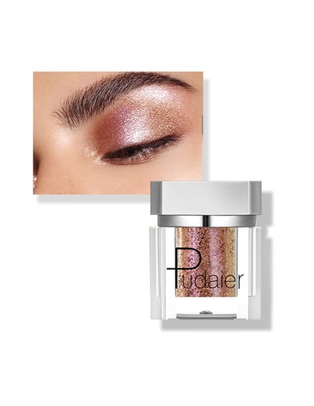 fard à paupières holographique rose et or - maquillage pas cher - 123 Cosmé