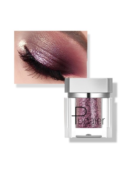 fard à paupières holographique rose et argent - maquillage pas cher - 123 Cosmé