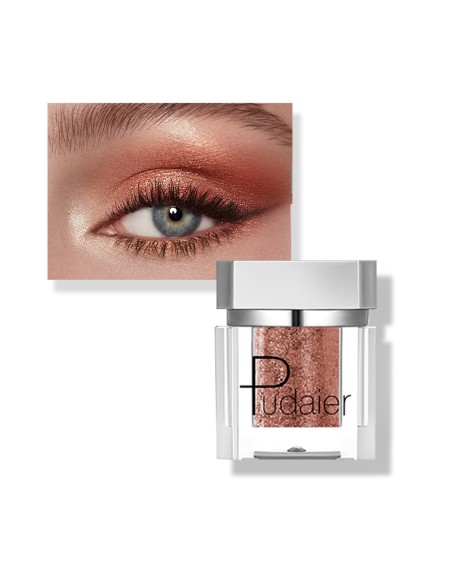 fard à paupières holographique cuivre et or - maquillage pas cher - 123 Cosmé