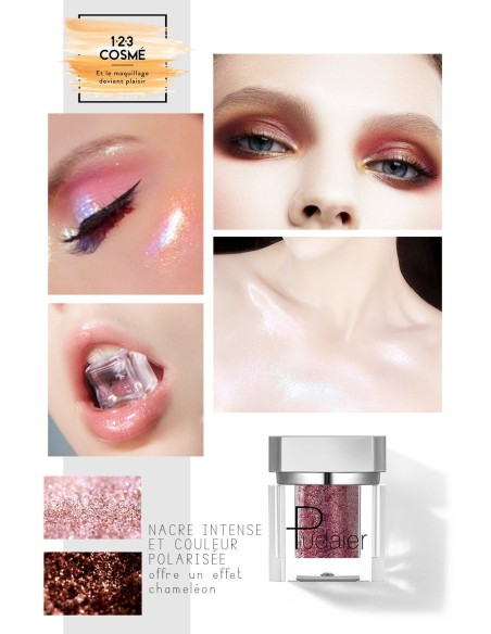 Fard à paupières libre caméléon / holographique - 123 Cosmé