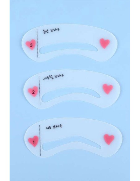 Kit tampon à sourcils et pochoirs - Un sourcils parfait - 123 Cosmé