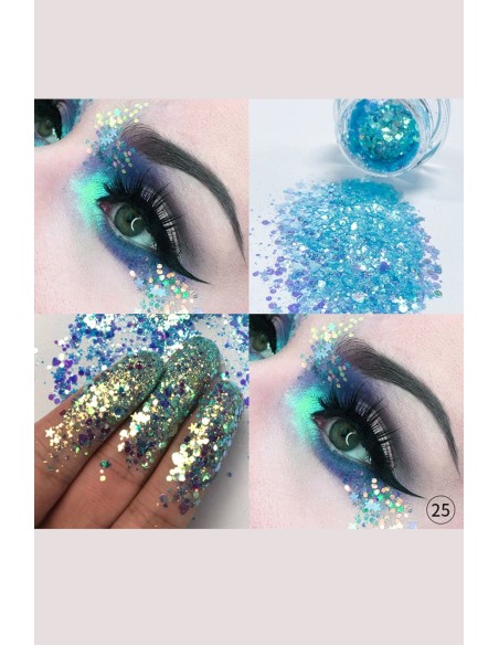 Paillettes Intenses - Yeux, lèvres, ongles - 36 Couleurs - 123 Cosmé