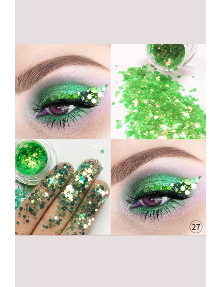 Paillettes Intenses - Yeux, lèvres, ongles - 36 Couleurs - 123 Cosmé